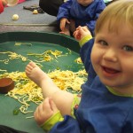 Babies getting messy!!